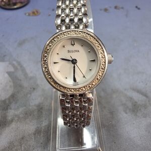 Bulova Women's Dress Diamond Stainless Steel Watch